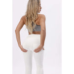 High Waist White Denim Jeans