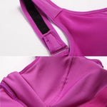 Women Chest Open Zipper Sporting Bra