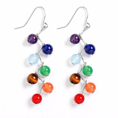 7 Chakra Women Earrings 1