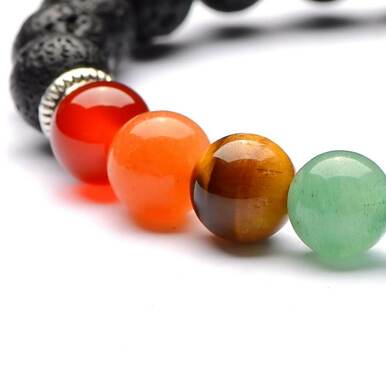 7 Chakra Men Women Natural Stones Beads Bracelets