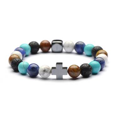 Multi color Chakra Women Yoga Natural Stones Bracelets