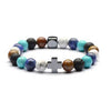 Multi color Chakra Women Yoga Natural Stones Bracelets