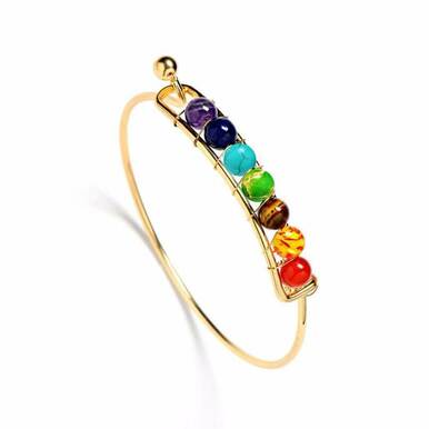 7 Chakra Natural Stone Healing Women Men Bracelets