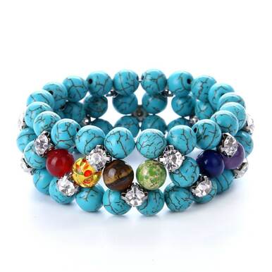 7 Chakra Healing Balance Men Women Bracelet