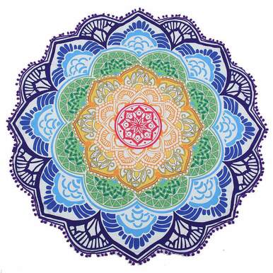 Lotus Flower Meditation Throw