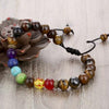 7 Chakra Tiger Eye Stone Women Men Bracelets