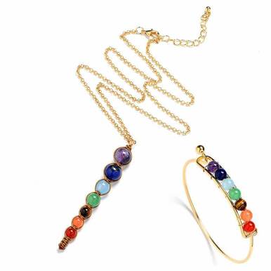 7 Chakra Women  Necklaces Bracelets