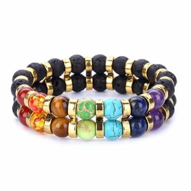 7 Chakra Healing Balance Multi-color Women Bracelets