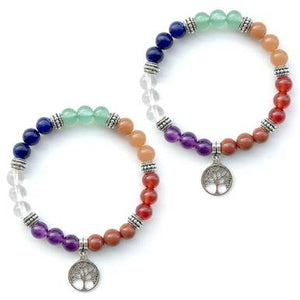 7 Chakra Natural Stones Beads Women Bracelets