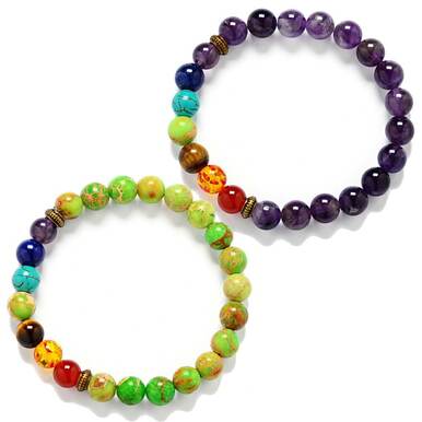 7 Chakra Healing Balance Beads Women Men Bracelet