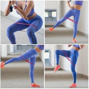 5 Pcs Set Resistance Bands Yoga Rubber