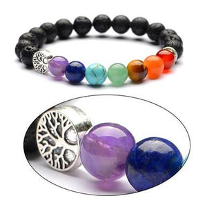 7 Chakra Men Women Natural Stones Beads Bracelets