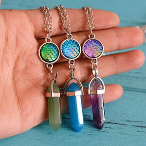 7 Chakra Natural Stone Men Women Pendant Necklace