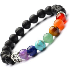 7 Chakra Men Women Natural Stones Beads Bracelets