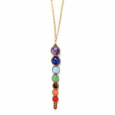 7 Chakra Healing Balance Beads Women  Necklace