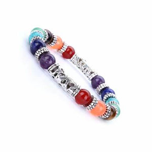 7 Chakra Healing Crystals Stone Men Women Bracelet