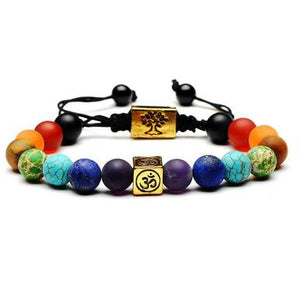 7 Chakra Tree Of Life Women Men Yoga Bracelets