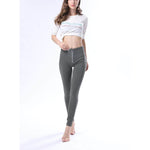 Knitted High Waist Olive Pants Lift & Support