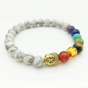 7 Chakra White Beads Women Bracelets