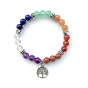 7 Chakra Natural Stones Beads Women Bracelets