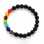 Men Women Bracelets Lava 7 Chakra