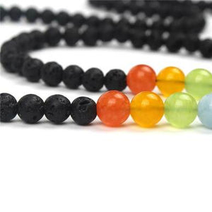 7 Chakra Natural Stones Men Women  Bracelet