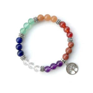 7 Chakra Natural Stones Beads Women Bracelets