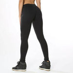 Elastic Waist Hip Push Up Black/Grey Leggings