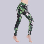 Fashion Workout Set  Printed Crop Top Tracksuit