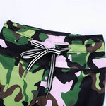 Fashion Workout Set  Printed Crop Top Tracksuit