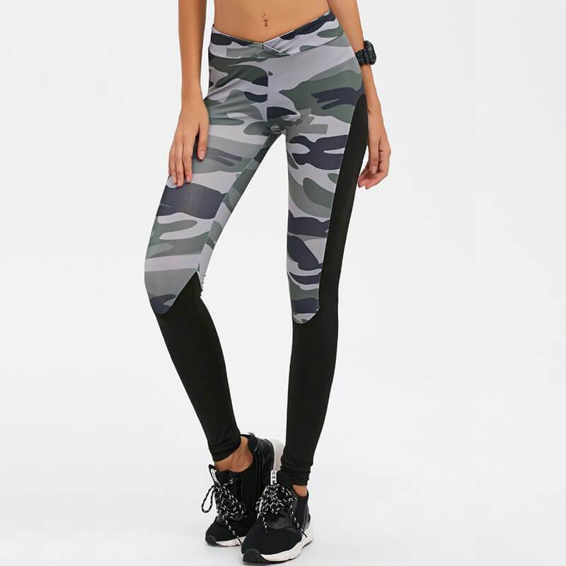 2020 Camo Patchwork Yoga/ Workout Leggings