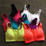 Women Chest Open Zipper Sporting Bra