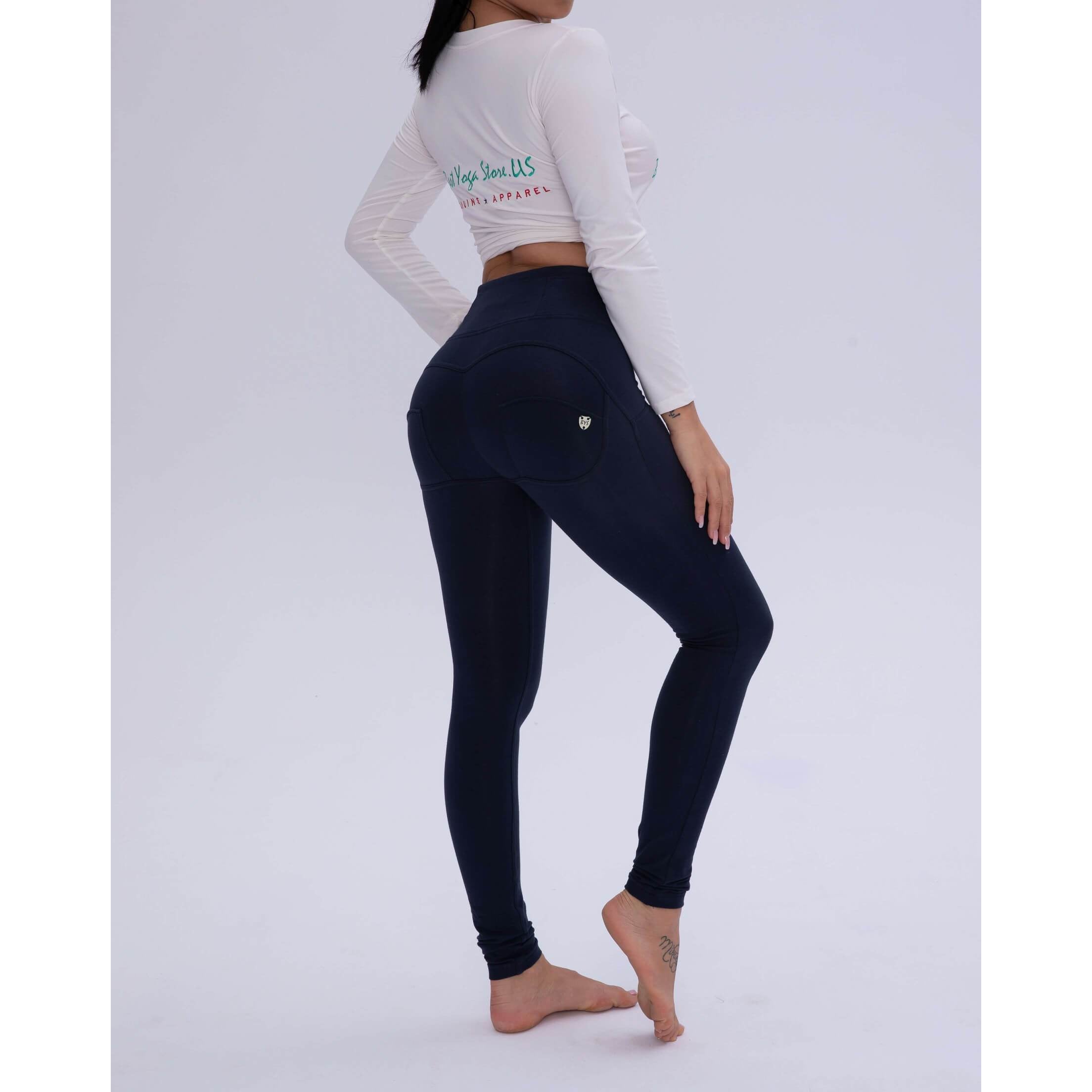 Dark Blue Cotton Pants Lift & Support