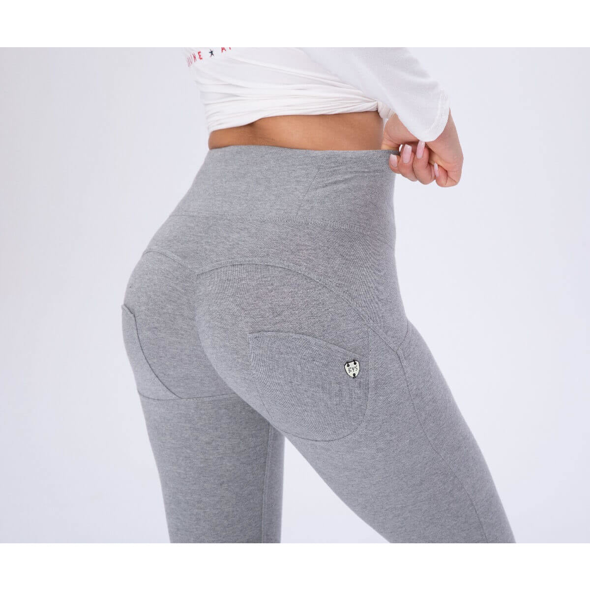 High Waist Gray Knitted Lift & Support