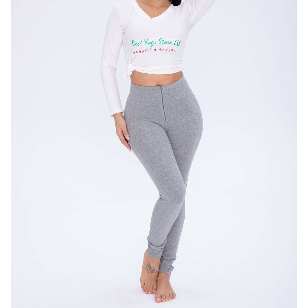 High Waist Gray Knitted Lift & Support