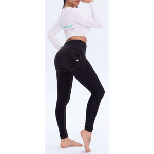 High Rise Black Denim Lifts & Supports