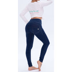 High Waist Blue Denim Lifts & Supports