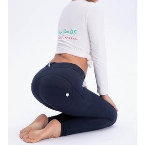 Dark Blue Cotton Pants Lift & Support