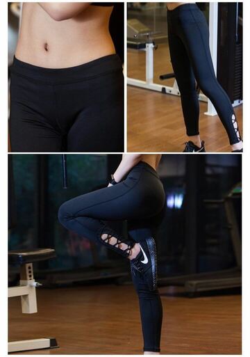 Sexy Style Hollow 4-way Stretch Criss Cross Yoga Pants Hiney