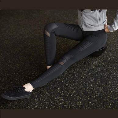 2022 Moto Design Leather-like Varnish Mesh Panels Leggings Hiney Trainer™