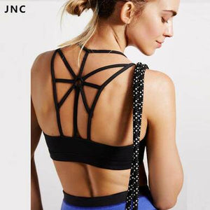 Cross Back Wire FREE Removable Padded Sport Bra