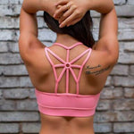 Cross Back Wire FREE Removable Padded Sport Bra