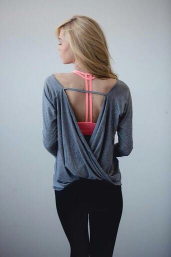 Long Sleeve Backless Alexandra Top