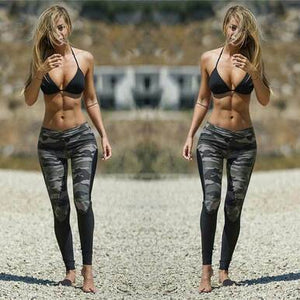 Camo Patchwork Yoga/ Workout Leggings