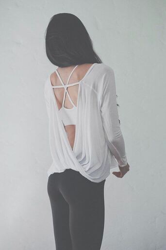 Long Sleeve Backless Alexandra Top