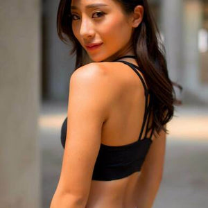 Cross Back Wire FREE Removable Padded Sport Bra