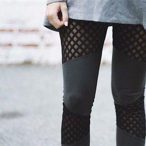 DOUBLE MESH YOGA PANTS / WORKOUT LEGGINGS.